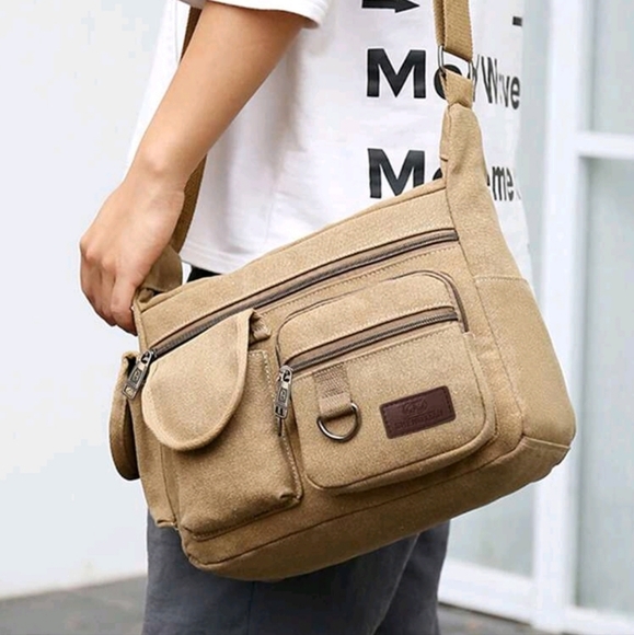 NEW Khaki Messenger Bag - Picture 10 of 10